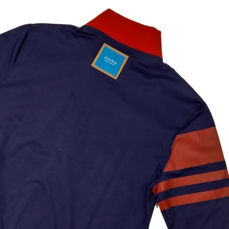 COURSE（コース） ジャージブルゾン メンズ ネイビー＋レッド スエットパーカー（CR414001-84）