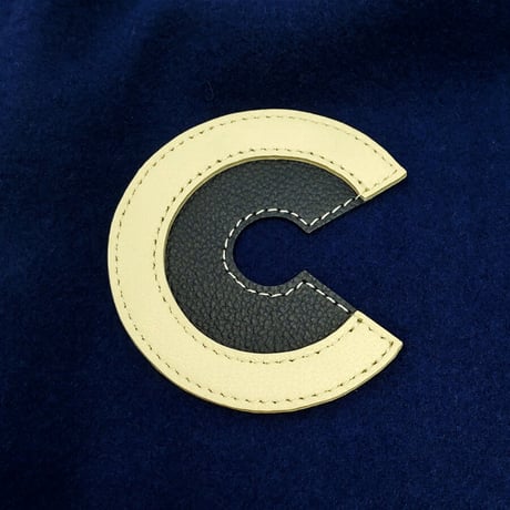 COURSE＜コース＞スタジアムジャンパー Varsity Jacket Blue + Navyブルーｘネイビー(CR224001-80)