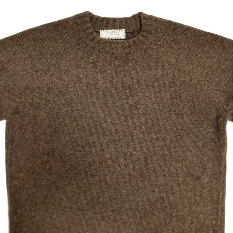 Cruciani クルーネックセーター 50 ダークブラウン CRUCIANI Cruciani（クルチアーニ） モックネックニット（27×9G