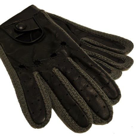 MEROLA＜メローラ＞ドライビンググローブ Knitting Driving Glove NGダークグレーｘグレー (ME119001/90)