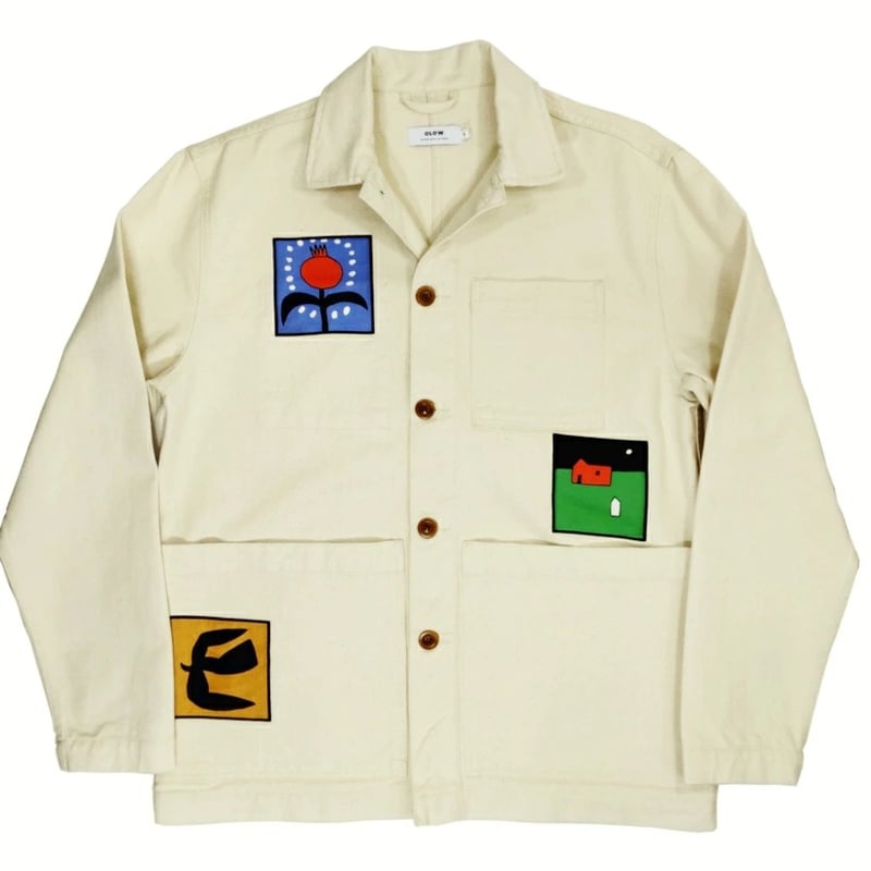 TROPHY CLOTHING　ワークジャケット カバーオール ホワイト TROPHY CLOTHING ワークジャケット カバーオール ホワイト