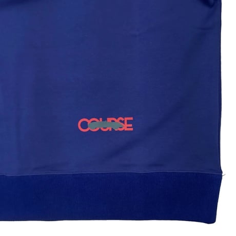 COURSE（コース） パーカー ジャージ 半袖 メンズ  ダークブルー コットン 日本製（CR613004-80）