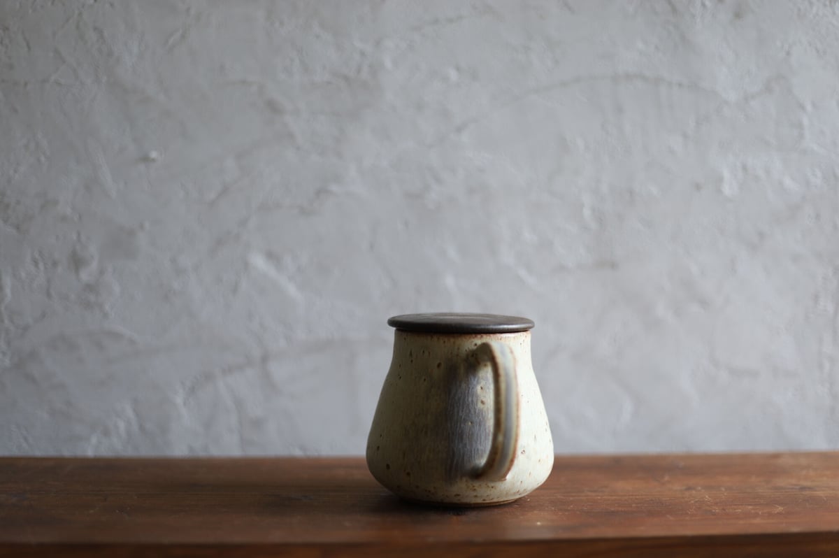 鉄粉のあるティーポット・サーバー アンティークグリーンブルー