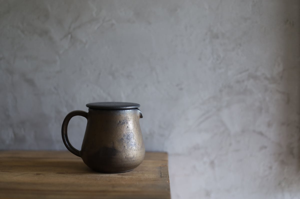 金属のような風合い ティーポット・サーバー アンティーク