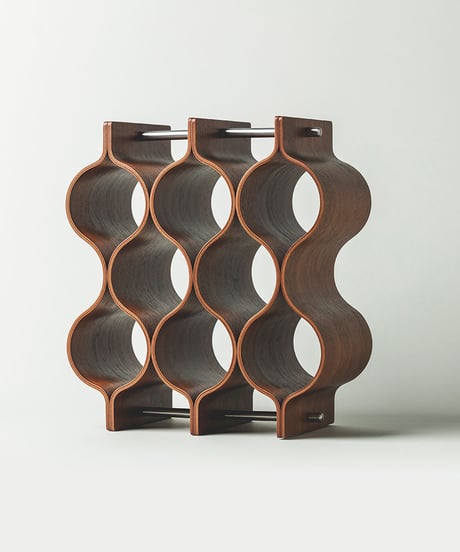WINE RACK walnut
