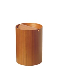 BASKET donut lid / teak grain [S] | SAITO WOOD