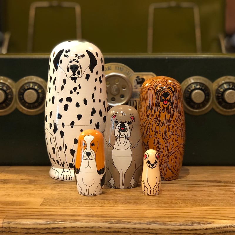 マトリョーシカ cupiporoさん作 おじいちゃんといぬ 作家もの 本日札幌