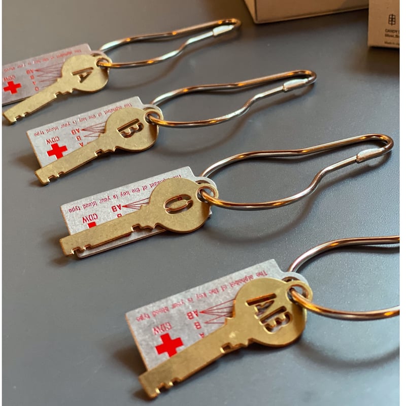 Blood Type Key Plate | CRAFT TRADE SERVICE