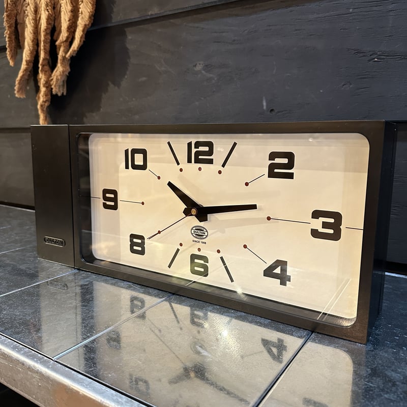 Double face clock rectangle Wall clock dulton 時計 ONLINE SHOP