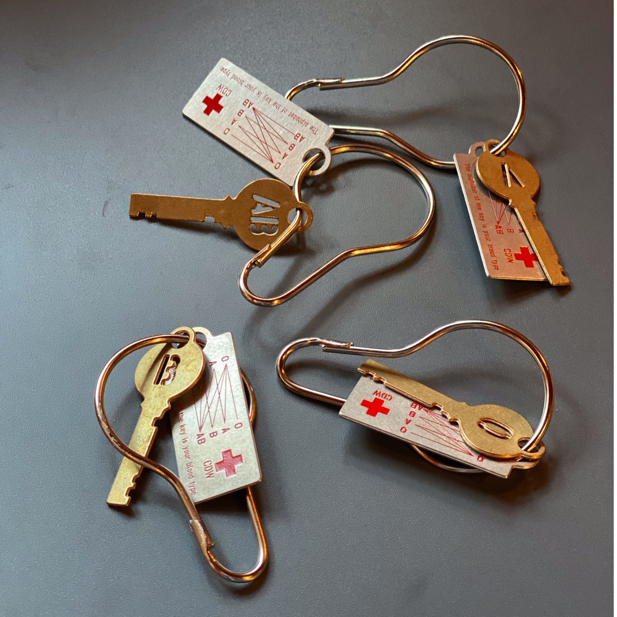 Blood Type Key Plate | CRAFT TRADE SERVICE