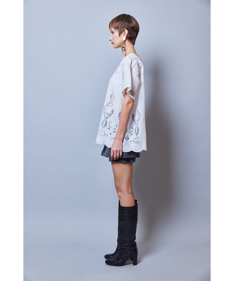 RITSUKO SHIRAHAMA リツコシラハマ Cotton Jacquard Lace