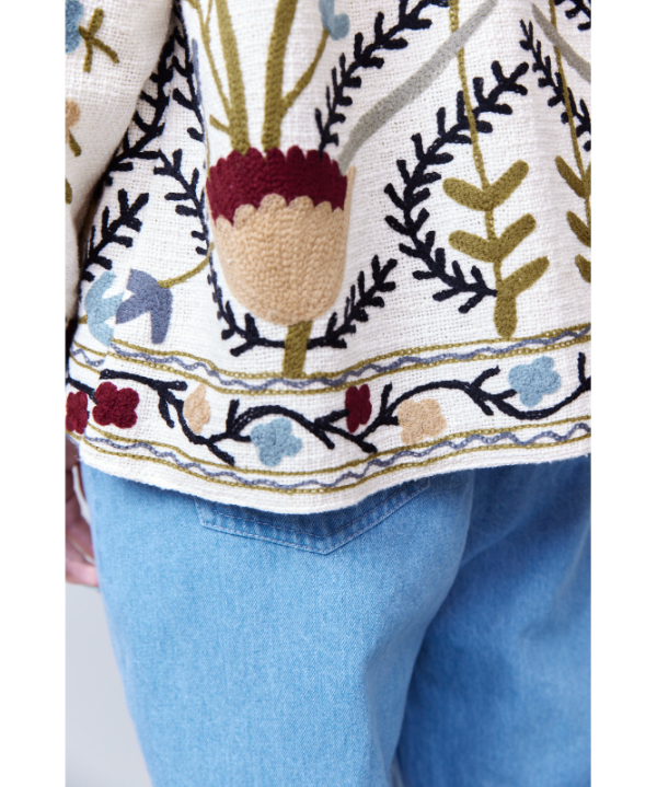 RITSUKO SHIRAHAMA - 極美品♥リツコシラハマ♥ジャケット♥レース♥総刺繍♥オレンジ♥ダブル♥ブラック RITSUKO SHIRAHAMA リツコシラハマ Hand Embroidery | RIT