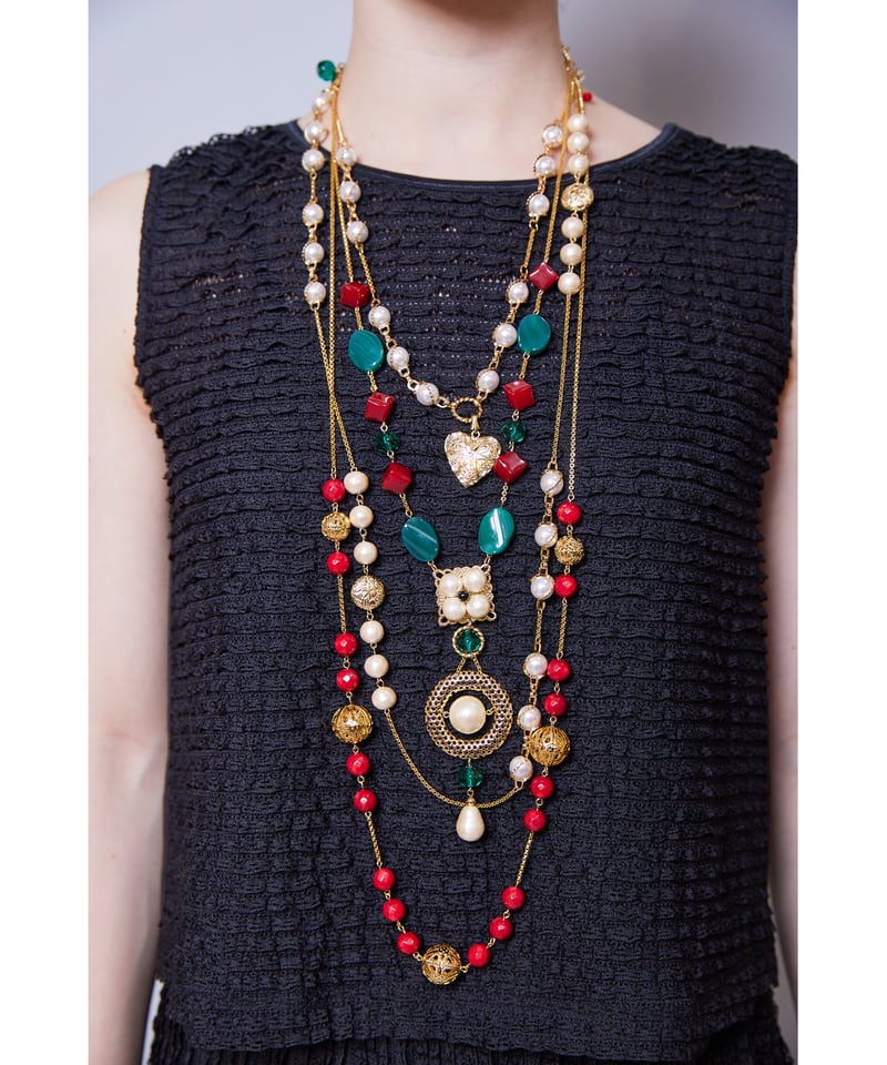 RITSUKO SHIRAHAMA リツコシラハマ フリルストレッチラッセル