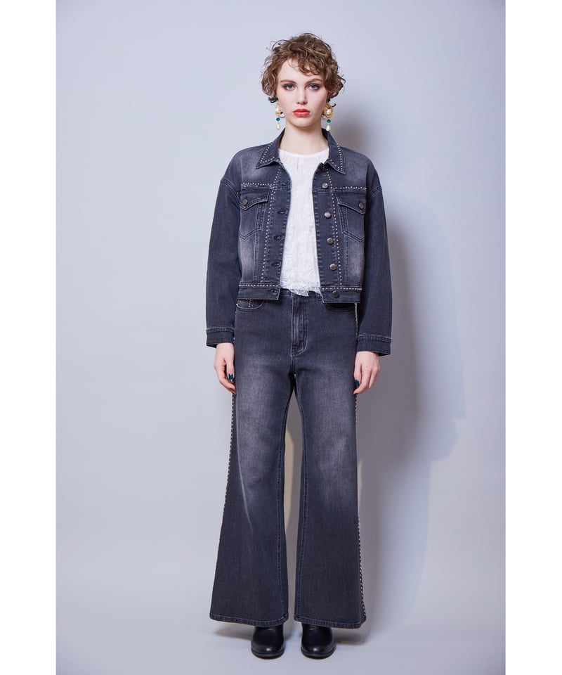 RITSUKO SHIRAHAMA リツコシラハマ STRETCH STUDS DWNIM |