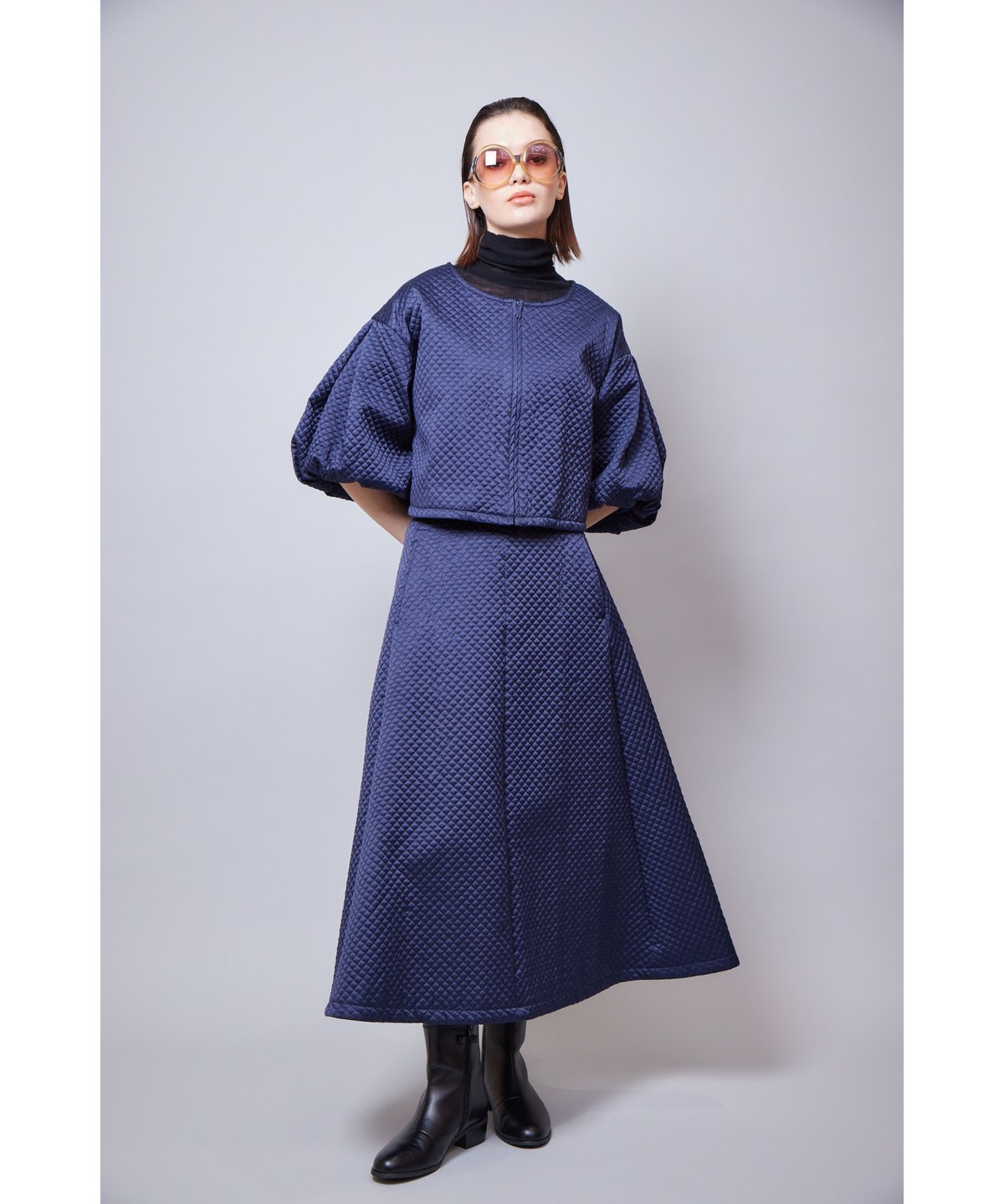 RITSUKO SHIRAHAMA キルトJQ SK 23 冬コレクション 新品 RITSUKO SHIRAHAMA リツコシラハマ ダイヤモンド キルト | RITSUKO