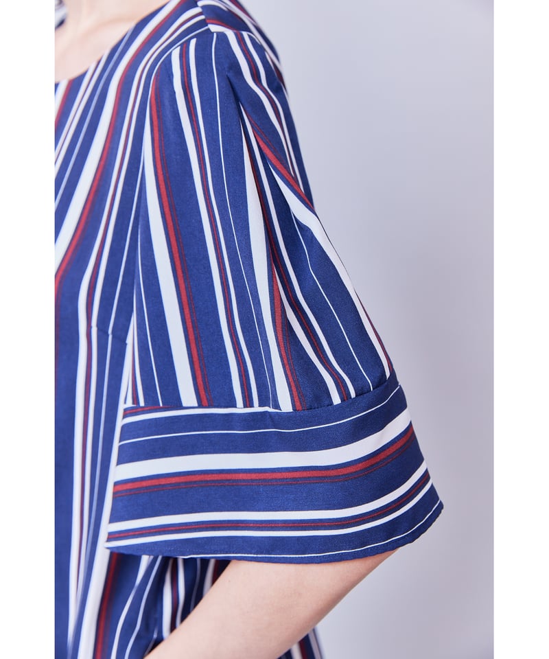 美品★RITSUKO SHIRAHAMAリツコシラハマ★シャツワンピースサイズ2 RITSUKO SHIRAHAMA リツコシラハマ アイビーストライプ