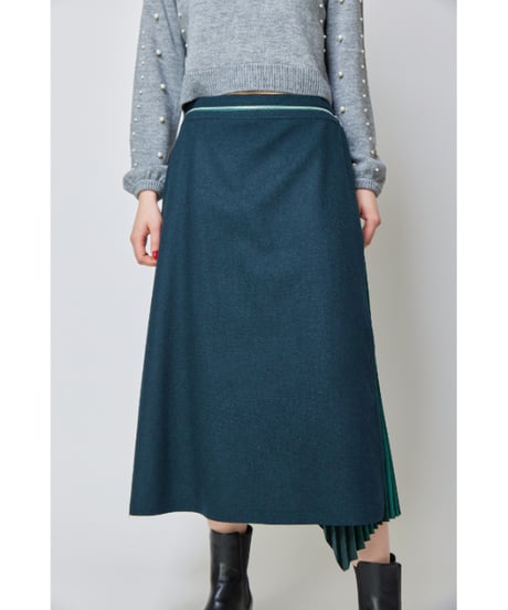 RITSUKO SHIRAHAMA　リツコシラハマ　グラデーションプリーツスカート