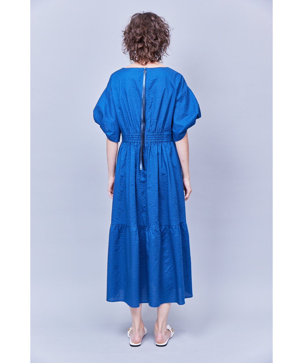 RITSUKO SHIRAHAMA レザー1枚仕立てフリルスリーヴ 美品 RITSUKO SHIRAHAMA