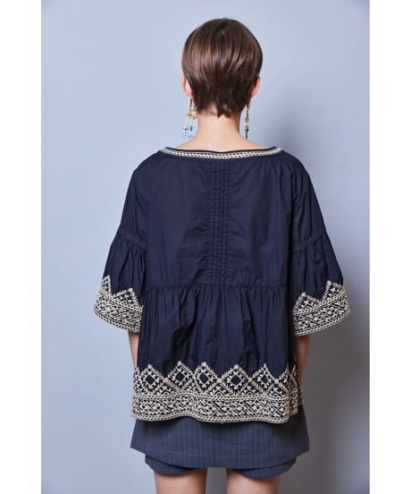 RITSUKO SHIRAHAMA　リツコシラハマ　Jasmine Dobby Border