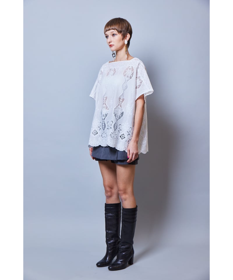 RITSUKO SHIRAHAMA リツコシラハマ Cotton Jacquard Lace