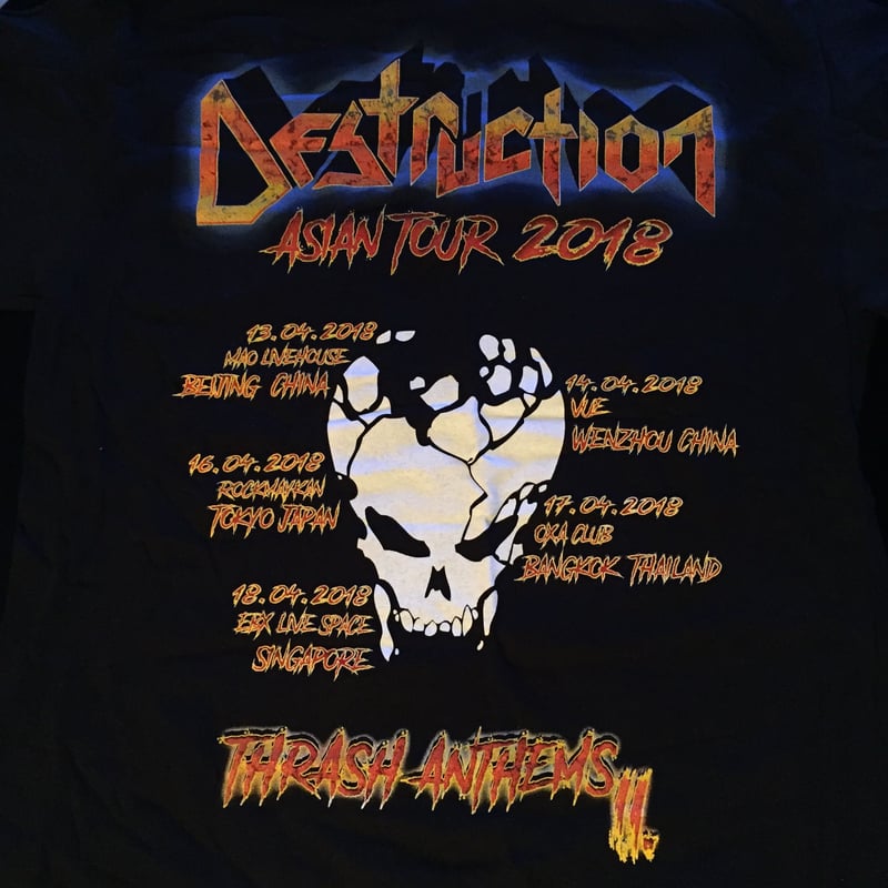 DESTRUCTION 2018 ASIAN TOUR T Shirt - THRASH AN