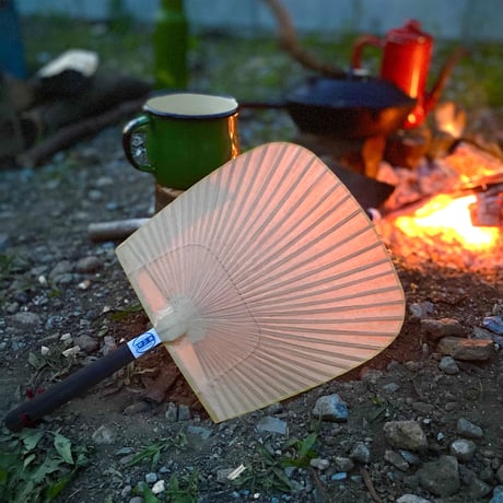小扇渋うちわ　無地