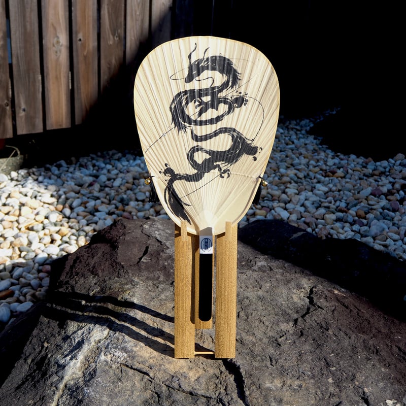 小判渋うちわ 龍 /干支 辰年 | 栗川商店