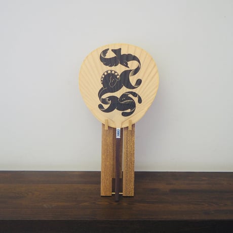 小丸渋うちわ　表裏一体　/カワグチタクヤ
