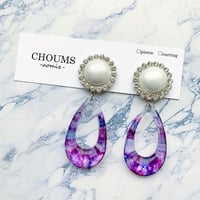 紫陽花の雫003 ピアス/イヤリング