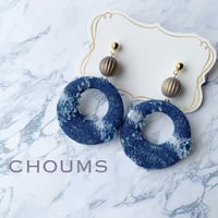 ダメージデニム001 ピアス/イヤリング