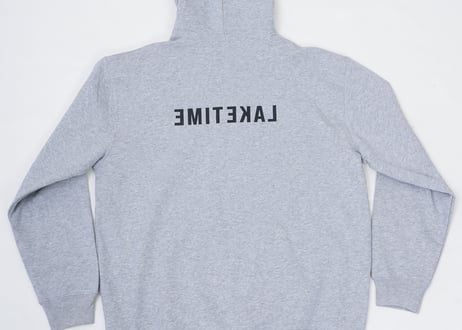 No border squad　Lake Time Hoodie - GRAY
