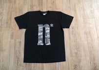 【No border squad × 釣日和 】コラボ  オリジナルカモフラTシャツ ー BLACK