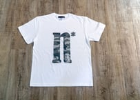 【No border squad × 釣日和 】コラボ  オリジナルカモフラTシャツ ー WHITE