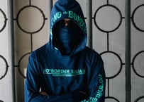 No Border Squad　フェイスシールド付きDRYサイトフーディ　#Navy