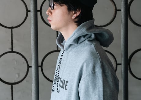 No border squad　Lake Time Hoodie - GRAY