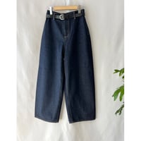 high-waist wide denim