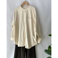 band collar shirt