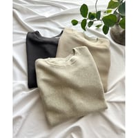 waffle knit-pull over