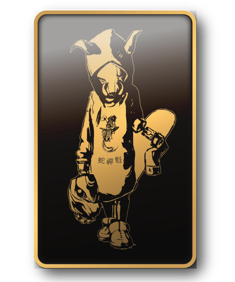 【Bug Screaming】” MUTSUYO”  Badge Gold