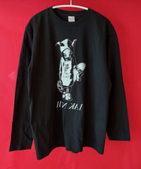 【Bug Screaming】"MUTSUYO" Long Sleeve Shirt (Boar) Black