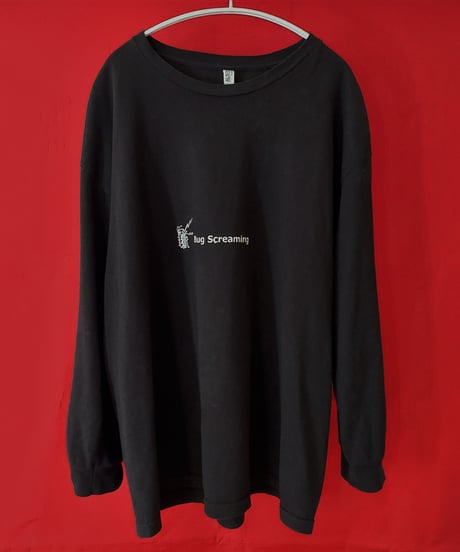【Bug Screaming】 Original Long Sleeve T-Shirt Black