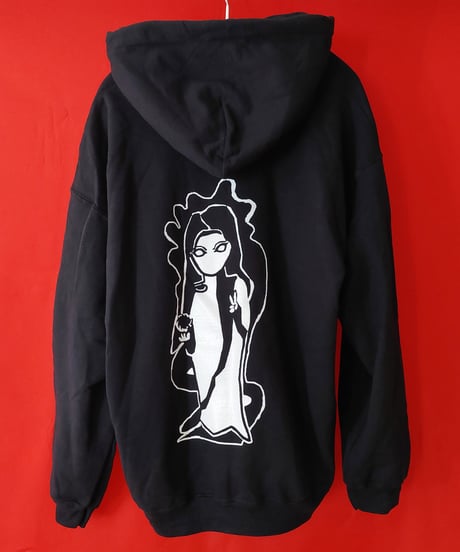 【Bug Screaming】”India, Witch” Hoodie Black