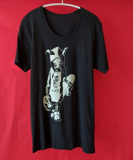 【Bug Screaming】"MUTSUYO" U-Neck T Shirt Black
