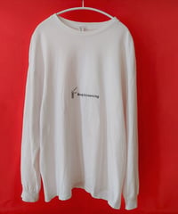 【Bug Screaming】 Original Long Sleeve T-Shirt White