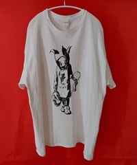 【Bug Screaming】"MUTSUYO" Loose-Fitting Silhouette T Shirt  White