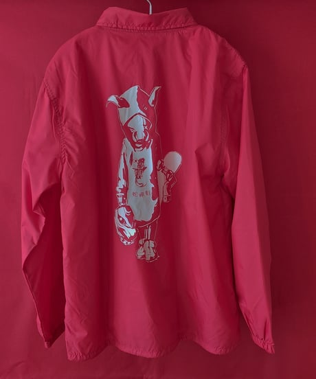 【Bug Screaming】"MUTSUYO" Coaches Jacket Red