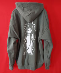 "India, Witch" Hoodie  Military Green