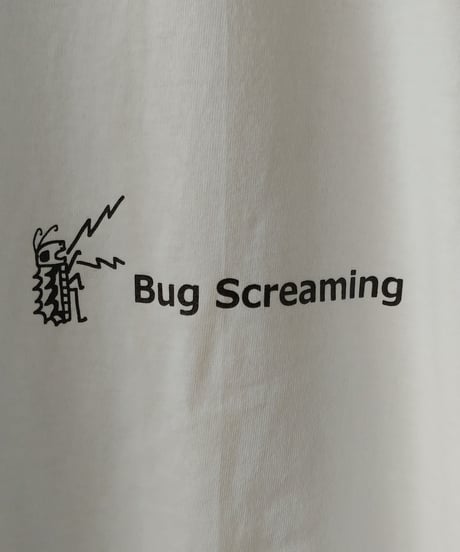 【Bug Screaming】 Original Long Sleeve T-Shirt White