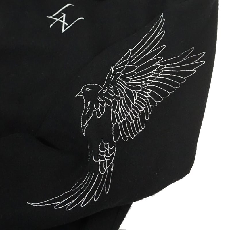 LAST NEST feather varsity jacket