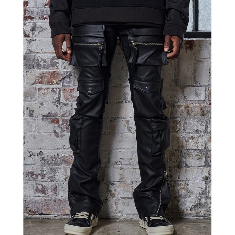 MLVINCE / TYPE-2 parachute slim cargo pants bla...